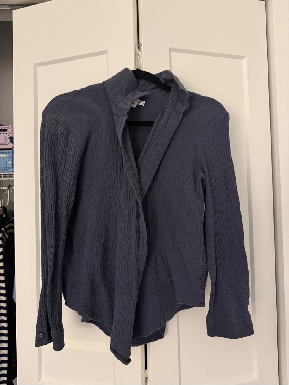 Princess Polly Blue Button up Shirt